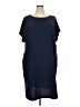 Sejour 100% Polyester Solid Blue Casual Dress Size 18 - photo 1