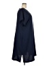 Sejour 100% Polyester Solid Blue Casual Dress Size 18 - photo 4