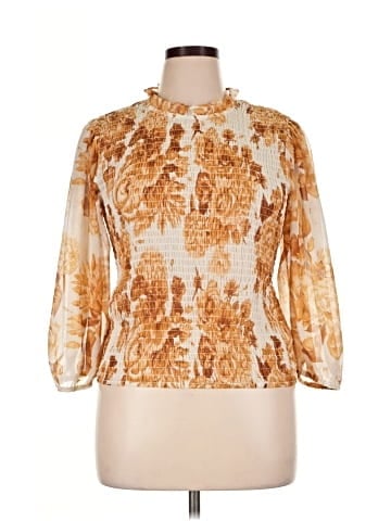 Express 3/4 Sleeve Blouse (view 1)