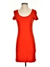 H&M Solid Orange Casual Dress Size S - photo 1