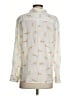 Rails Animal Print Ivory Long Sleeve Blouse Size S - photo 2