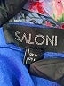 Saloni 100% Silk Blue 3/4 Sleeve Silk Top Size 6 - photo 7