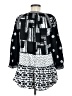 John Mark Black 3/4 Sleeve Blouse Size M - photo 2