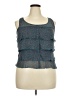Mossimo Supply Co. 100% Polyester Blue Sleeveless Blouse Size XXL - photo 1