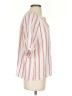 Evereve Stripes Ivory Short Sleeve Blouse Size S - photo 4