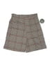 Jolie & Joy 100% Polyester Plaid Gray Cargo Shorts Size L - photo 1