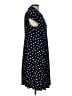 Robbie Bee Polka Dots Black Casual Dress Size L - photo 4