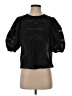 Unsubscribed 100% Cotton Black 3/4 Sleeve Blouse Size XS - photo 1