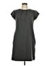 Lands' End Solid Gray Casual Dress Size 12 - photo 1