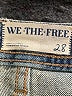 We the Free 100% Cotton Chevron-herringbone Blue Jeans Size 28 waist - photo 4