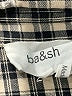 BA&SH Plaid Black Long Sleeve Button-Down Shirt Size M - photo 7