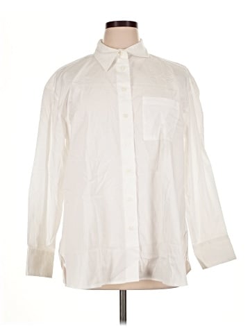 Lane Bryant Long Sleeve Button-Down Shirt (view 1)
