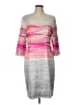 St. John Graphic Gray Casual Dress Size 10 - photo 1