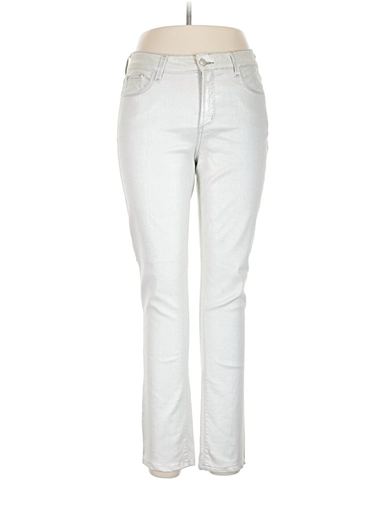 Pre-owned Nydj Jeans In Silver