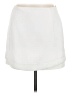Topshop 100% Polyester Solid White Casual Skirt Size 8 - photo 1