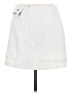 Topshop 100% Polyester Solid White Casual Skirt Size 8 - photo 2