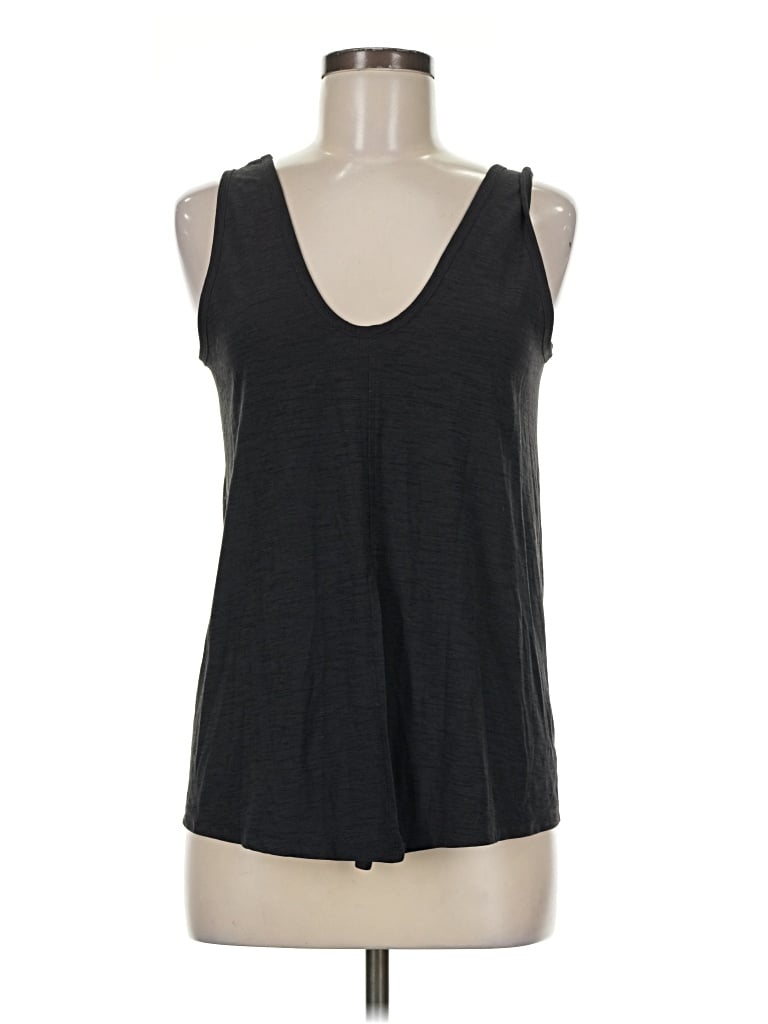 Pre-owned Active By Old Navy Tank Top Black Plunge Neckline Tops