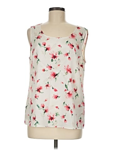 St. John Sleeveless Silk Top (view 1)