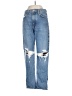 AGOLDE 100% Cotton Hearts Blue Jeans Size 24 waist - photo 1