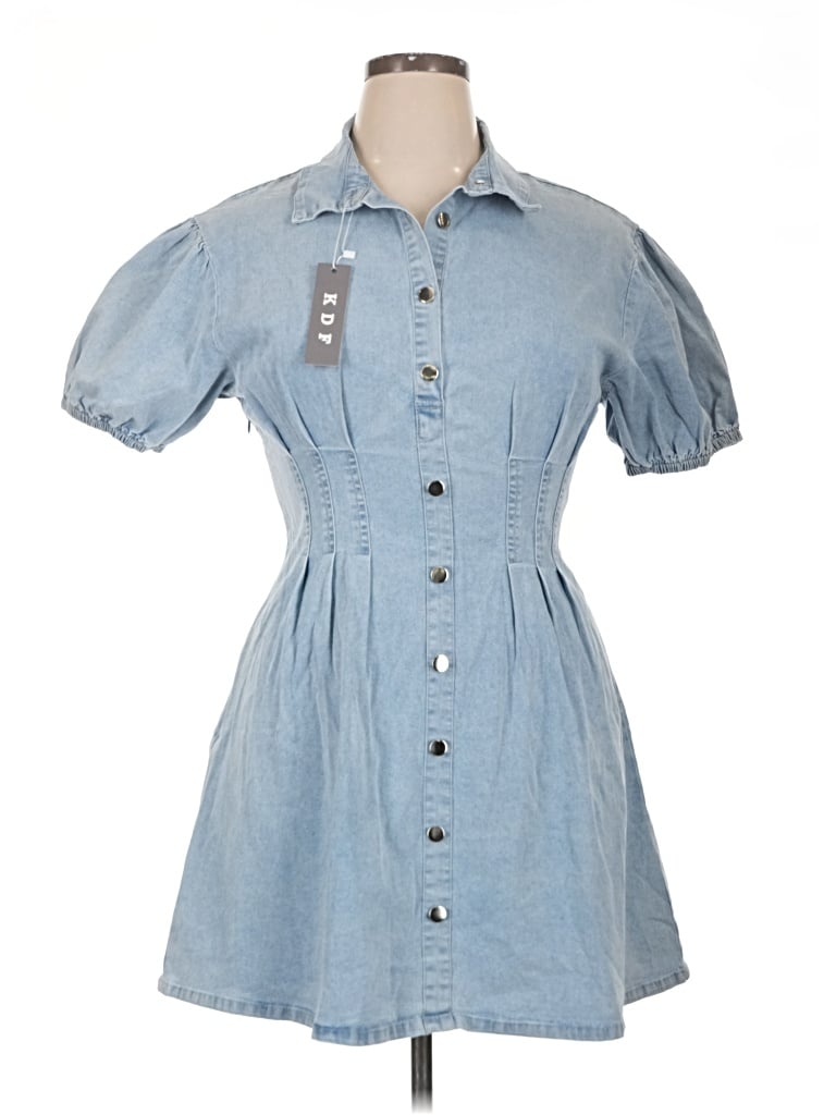 Assorted Brands Casual Dress In Blue