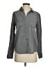 Forever 21 100% Lyocell Gray Long Sleeve Button-Down Shirt Size XS - photo 1