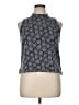 MICHAEL Michael Kors Floral Blue Black Sleeveless Blouse Size XL - photo 1