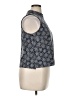 MICHAEL Michael Kors Floral Blue Black Sleeveless Blouse Size XL - photo 4
