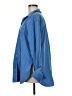 Athleta 100% Polyester Blue Long Sleeve Blouse Size M - photo 5