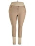 Yelete Solid Tan Casual Pants Size 3X - photo 1