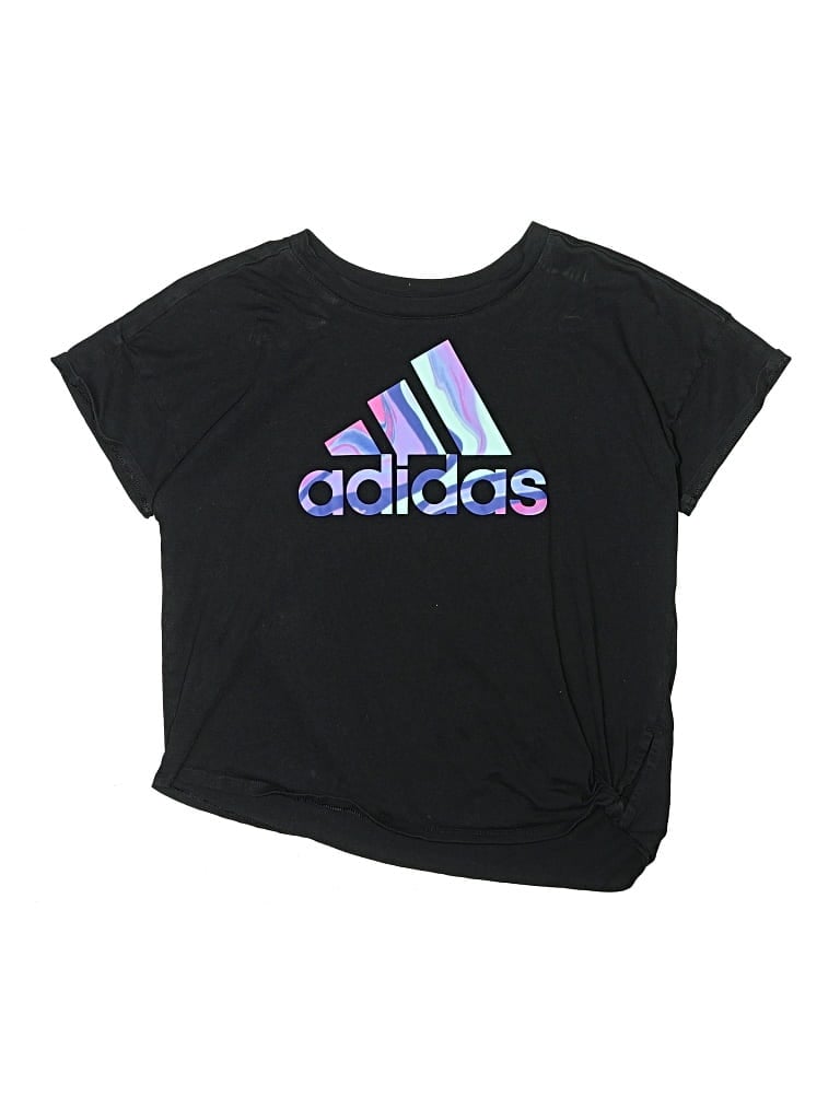 Pre-owned Adidas Originals Kids' Short Sleeve T-shirt In Black