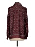 Max Studio 100% Polyester Paisley Burgundy Long Sleeve Blouse Size S - photo 2