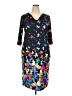 Assorted Brands Print Black Cocktail Dress Size 2XL - photo 1