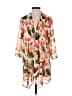Charming Charlie 100% Polyester Orange Kimono Size S - photo 1