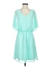 Charming Charlie 100% Polyester Teal Casual Dress Size S - photo 1