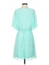 Charming Charlie 100% Polyester Teal Casual Dress Size S - photo 2