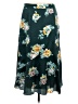 Halogen 100% Polyester Floral Teal Casual Skirt Size 8 - photo 2