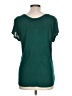 H&M 100% Viscose Green Short Sleeve Top Size L - photo 2