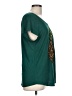H&M 100% Viscose Green Short Sleeve Top Size L - photo 4