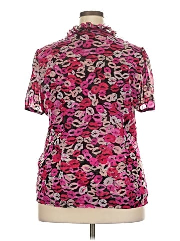 INC International Concepts Short Sleeve Blouse (view 2)
