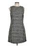 Alice + Olivia Houndstooth Black Cocktail Dress Size 10 - photo 1