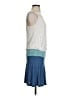 Assorted Brands 100% Viscose Color Block Blue Casual Dress Size 4 - photo 4