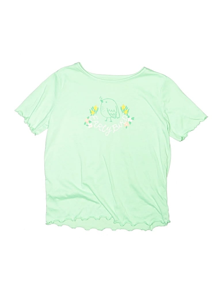 Pre-owned Cat & Jack Kids' Short Sleeve T-shirt In Green
