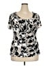 Alfani Silver Short Sleeve Top Size 2X - photo 1