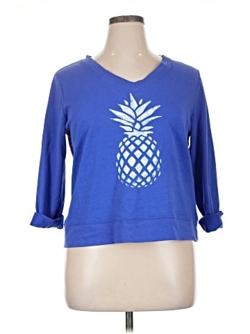 Caribbean Joe 3/4 Sleeve Top (view 1)