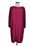 Chico's Solid Burgundy Casual Dress Size Med (1) - photo 1