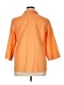 Chico's 100% Cotton Solid Orange 3/4 Sleeve Button-Down Shirt Size XL (3) - photo 2