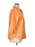 Chico's 100% Cotton Solid Orange 3/4 Sleeve Button-Down Shirt Size XL (3) - photo 4