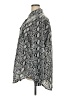 Boohoo 100% Polyester Animal Print Silver Long Sleeve Blouse Size 20 - photo 5