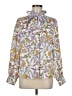 Fate 100% Polyester Paisley Purple Long Sleeve Blouse Size M - photo 1
