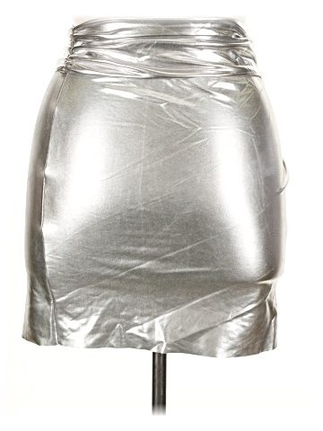 Vanity Faux Leather Skirt (view 2)
